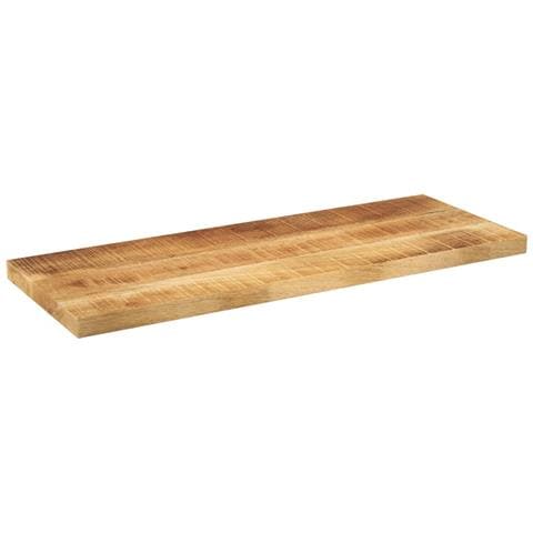 Piano Per Tavolo 70x20x3,8cm Rettangolare Legno Di Mango Grezzo - Foto 2