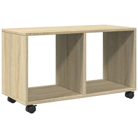Mobiletto Con Ruote Rovere Sonoma 72x33x42,5 Cm In Truciolato - Foto 2