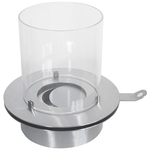 Bruciatore Tondo Con Vetro Per Camino A Bioetanolo Biocamino Inox 3 Lt D. 35 - Foto 3