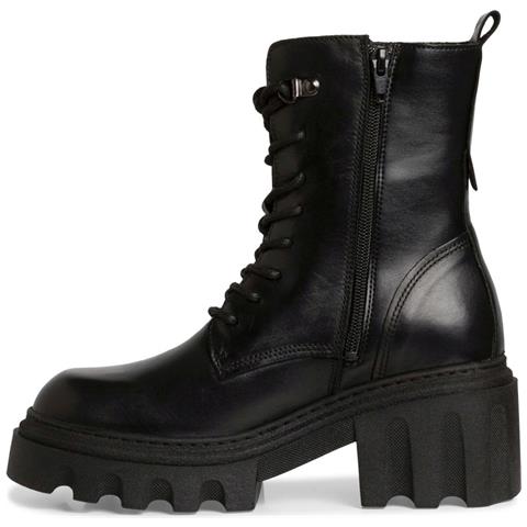 Black Casual Closed Booties Stivaletti Pelle Scarpe Donna Nero Eu 36, 1-25283-41 003 - Foto 3