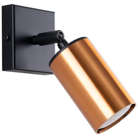 Lampada A Parete Winx Nero /rame Sl. 1374 - Moderno Lampade Da Parete Nero /rame 18.5x8x8 Cm - Foto 1