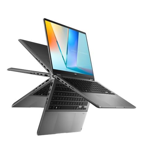 Vivobook 14 Flip 90NB14Y1-M004V0 laptop Intel Core Ultra 7 256V Ibrido (2 in 1) 35,6 cm (14") Touch screen WUXGA 16 GB LPDDR5x-SDRAM 1 TB SSD Wi-Fi 7 (802.11be) Windows 11 Home Grigio - Foto 10