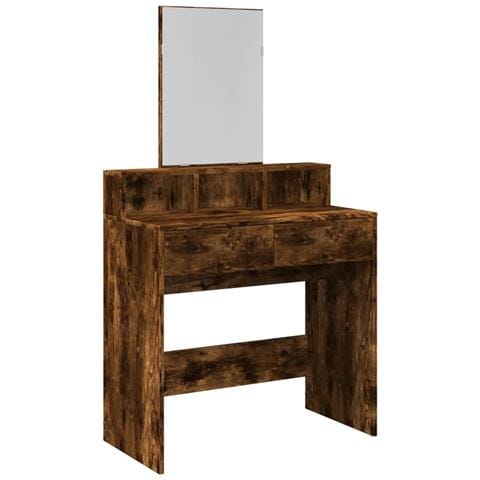 Toeletta Con Specchio Rovere Fumo 80x41x144,5 Cm - Foto 2