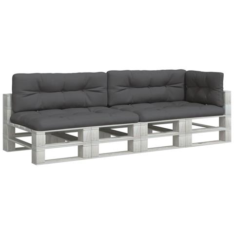 Cuscini Per Pallet 5 Pz Antracite In Tessuto - Foto 3