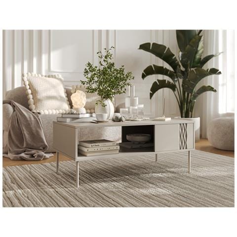 Panca /tavolo TRESSE 110x60x40 cashmere opaco - Foto 3