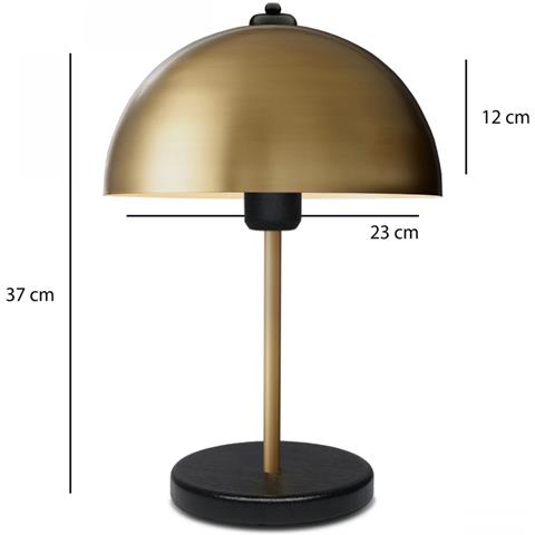 Paule Lampada Da Tavolo A Fungo Gialla 38 Cm - Foto 2