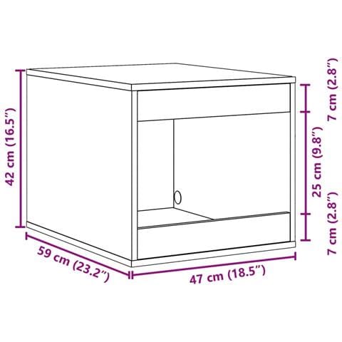 Recinto Lettiera Gatti Rovere Marrone 47x59x42 cm in Truciolato - Foto 9