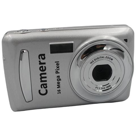 Fotocamera Digitale Compatta 1080p, 16 Mp Con Schermo Da 2,4 Pollici - 32 Gb Silver - Foto 2