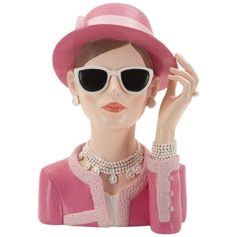 Scultura Donna 1 - Multicolore - Poliresina - 18x11x26 Cm - Foto 1