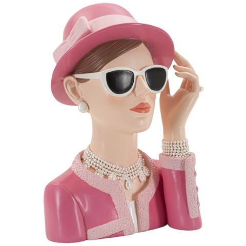 Scultura Donna 1 - Multicolore - Poliresina - 18x11x26 Cm - Foto 2