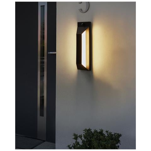 Applique A Led Per Esterni Mawza Con Sensore Di Movimento Nero - Foto 1