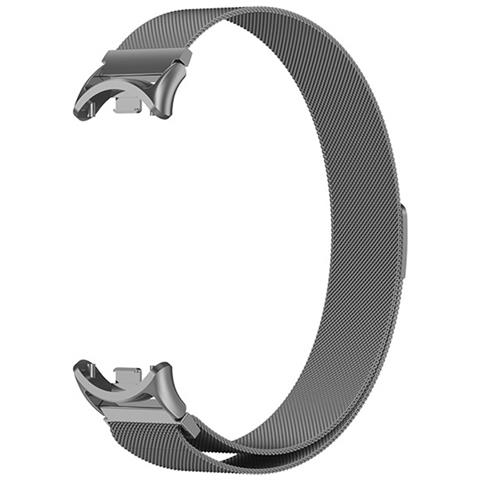 Cinturino In Metallo Compatibile Con Xiaomi Band 8/9/10 - Design Magnetico A Molla Grey - Foto 1