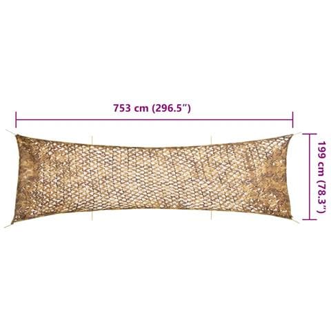 Rete Mimetica con Custodia di Conservazione 753x199 cm Sabbia - Foto 7