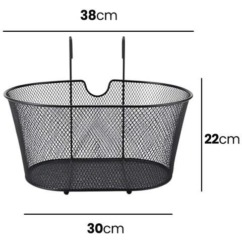 Cestino Anteriore Per Bicicletta Ovale Resistente In Metallo Per La Spesa E Gli Accessori - Foto 2