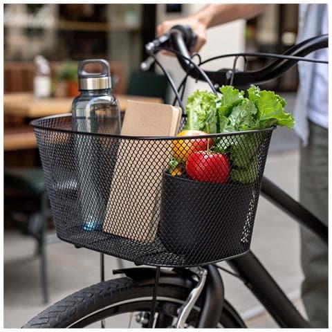 Cestino Anteriore Per Bicicletta Ovale Resistente In Metallo Per La Spesa E Gli Accessori - Foto 5