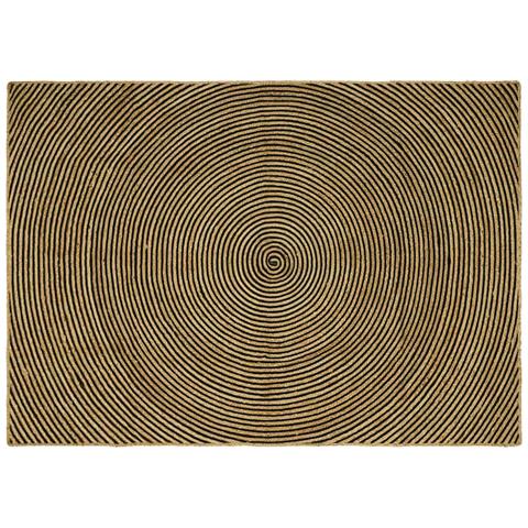 Tappeto Naturale e Nero 200 x 290 cm Juta - Foto 1