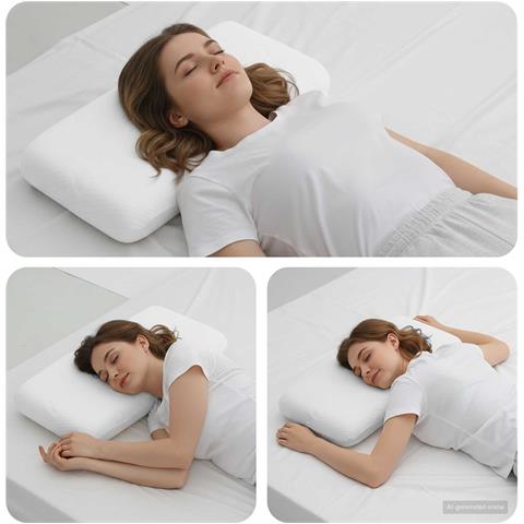 Cuscino da Letto Bianco 70 x 36 x 13,5 cm Schiuma Memory - Foto 2