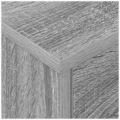 Comodino Grigio Sonoma 40,5 x 40 x 48 cm Legno multistrato - Foto 9