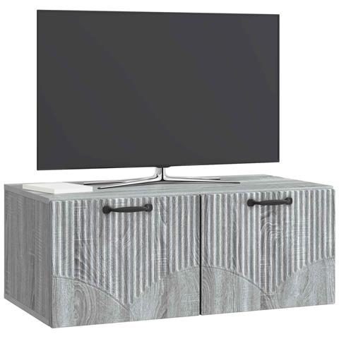 Mobile Porta TV da Muro Grigio Sonoma 78,5 x 41 x 30 cm - Foto 2
