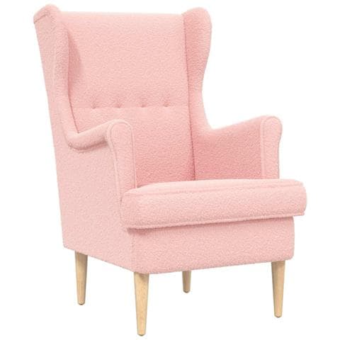 Poltrona Rosa Tessuto - Foto 1