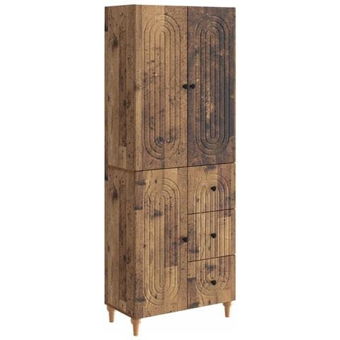Set di armadi 2 pcs 66 x 34,5 x 90 cm Legno ingegnerizzato - Foto 1