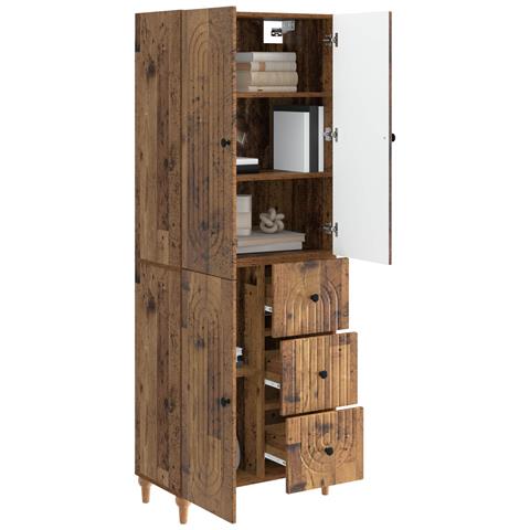 Set di armadi 2 pcs 66 x 34,5 x 90 cm Legno ingegnerizzato - Foto 2