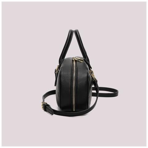BORSA BAGUETTE CON MOTIVO AD ONDA MIMI' MUA' nera - Foto 2