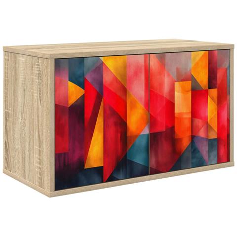Mobile TV da Parete HEESCH 69 x 33 x 40 cm Rovere Sonoma - Foto 1