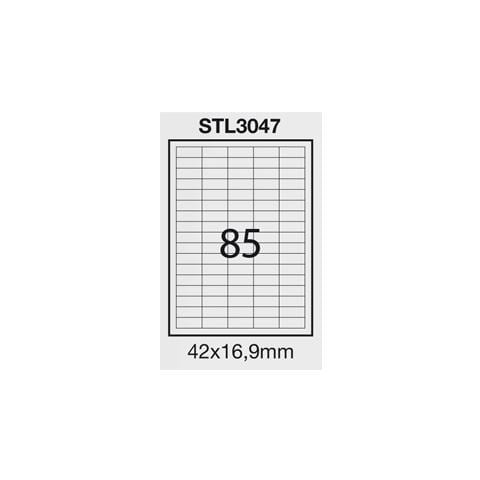 etichetta adesiva bianca 100fg a4 42x16,9mm (85et / fg) - Foto 1