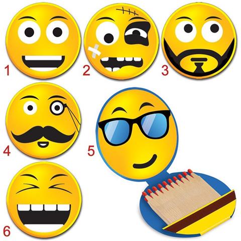 20 Fiammiferi Fiammino Minerva Smile 5 Cm Collezione Da Pacchetto Modello 6 - Foto 1