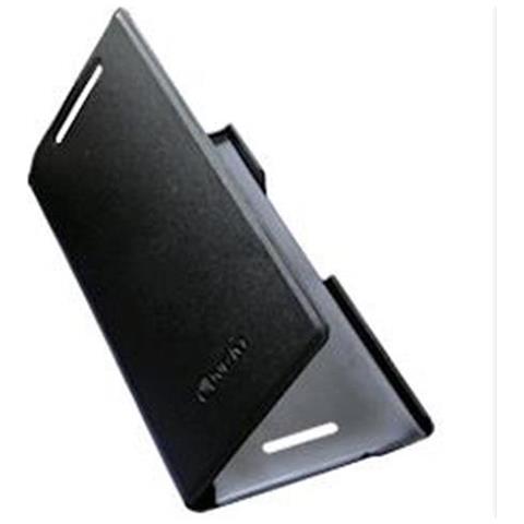 Mobile Cover In Similpelle Nera Con Flip Originale Per Forward Next Flip-next / n - Foto 1