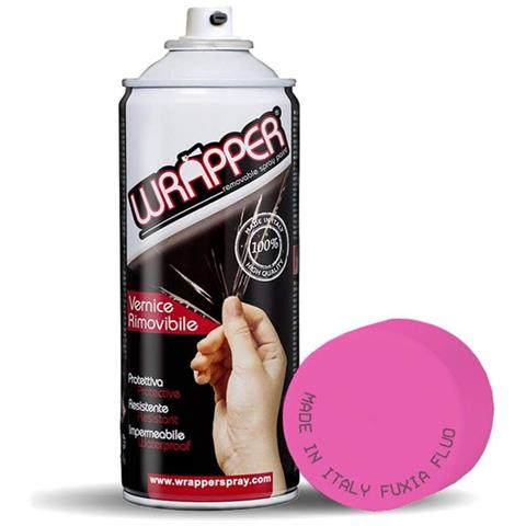 Wrapper Spray Vernice Rimovibile Fuxia Fluo - Foto 1