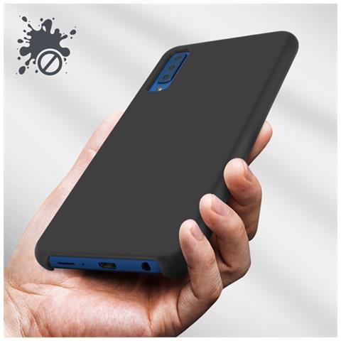 Cover Samsung Galaxy A7 2018 Protezione Rigida Soft Touch - Nero - Foto 10