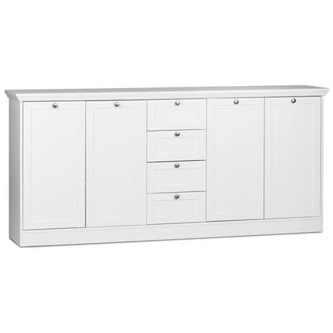 Mobile Credenza 4 Ante 4 Cassetti Colore Bianco 200x40xh. 90 Cm - Foto 1