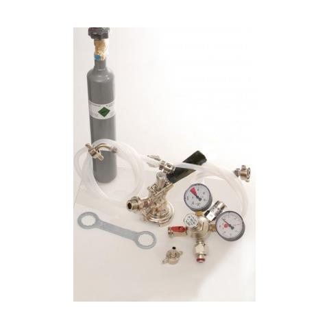 Pacchetto Accessori 1 Con Raccordo Combinato Tubo Per Birra Da 7 Mm E 0 5 Kg Bombola Co2 - Foto 1
