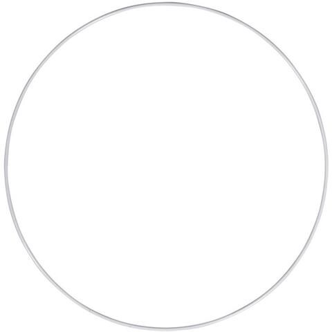 Anello In Metallo Bianco Ø 30 Cm - Foto 1