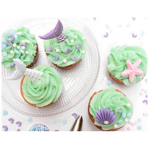 6 Decorazioni Di Zucchero - Sirena - Foto 1