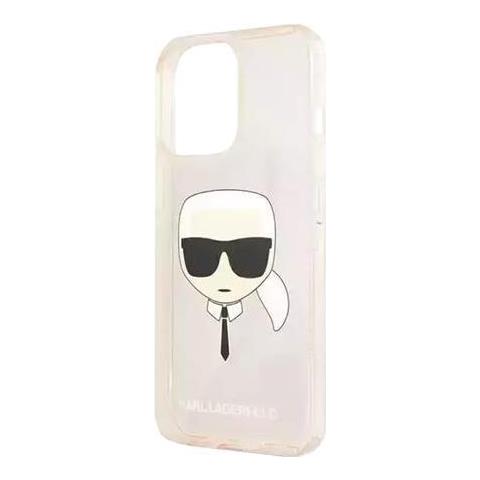 Hard Cover Karl Head Full Glitter Gold, For Iphone 13 Pro, Klhcp13lkhtuglgo (klhcp13lkhtuglgo) - Foto 1