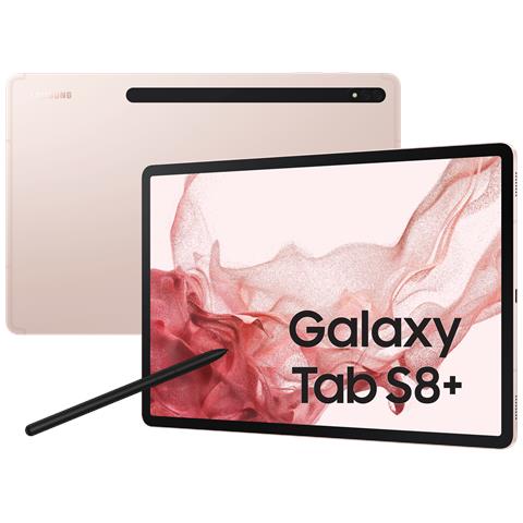 Tablet Galaxy Tab S8+ Oro rosa 12.4" AMOLED Qualcomm Snapdragon RAM 8 GBGB Memoria 128 GB +Slot MicroSD Wi-Fi - 5G Fotocamera 13Mpx Android 12 - Italia - Foto 1
