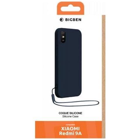 Cover In Silicone Per Xiaomi Redmi 9a Con Cinturino Da Polso Abbinato, Blu Scuro - Foto 2