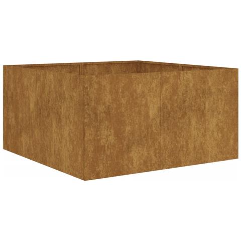 Fioriera 80x80x40 cm in Acciaio Corten - Foto 1