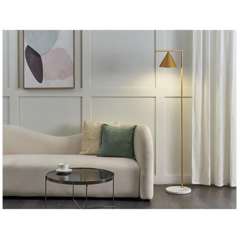 Lampada Da Pavimento Mocal Metallo Oro - Foto 1