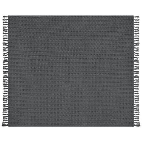 Copriletto Cotone Grigio Scuro 200 X 220 Cm Bere - Foto 2