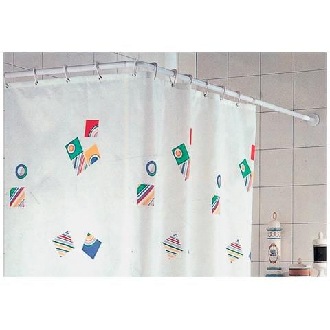 Telaio Tenda Doccia 80x 80 Cm Bianco - Foto 1