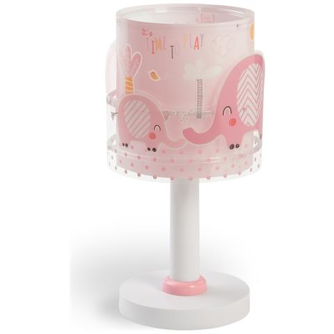 Lampada Da Comodino Little Elephant Elefante Rosa - Foto 2