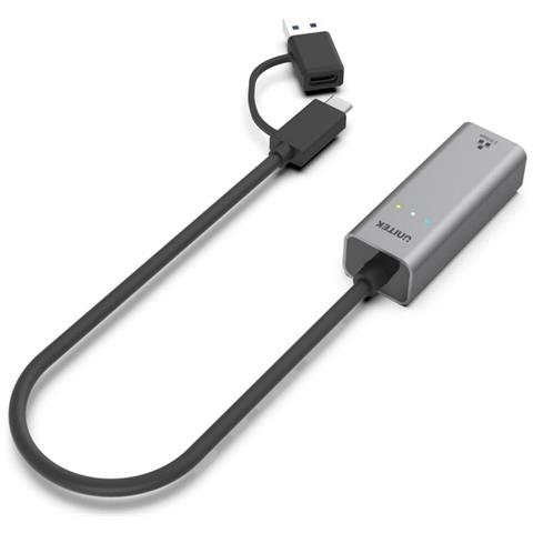 U1313C replicatore di porte e docking station per laptop Cablato USB 3.2 Gen 1 (3.1 Gen 1) Type-A + Type-C Grigio - Foto 2