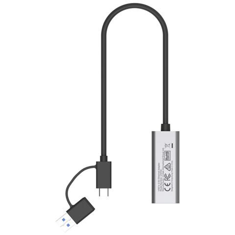 U1313C replicatore di porte e docking station per laptop Cablato USB 3.2 Gen 1 (3.1 Gen 1) Type-A + Type-C Grigio - Foto 5
