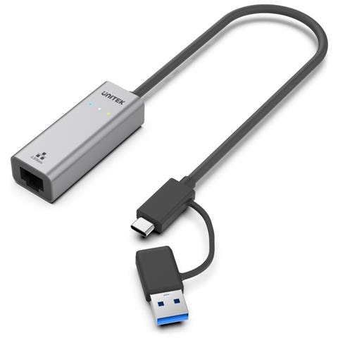 U1313C replicatore di porte e docking station per laptop Cablato USB 3.2 Gen 1 (3.1 Gen 1) Type-A + Type-C Grigio - Foto 1