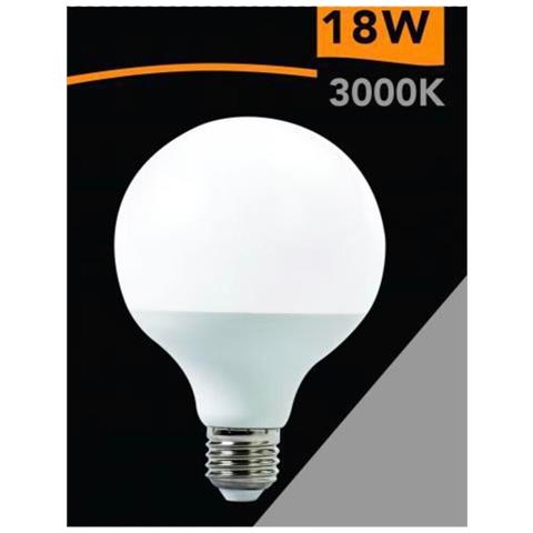 Lampadina Led 18 W Lampada Globo Sfera Luce Calda 3000k E27 G95 - Foto 1