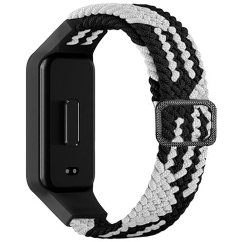 Cinturino Xiaomi Band 8 Active - Nylon Traspirante Black+white - Foto 1